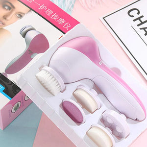 5 In 1  Facial Cleansing Brush Face Wash Body Massager Pore Cleaning Skin Care Tool